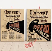 Listing image for Custom Godsmack Details Rise Of Rock World Tour 2026 Poster