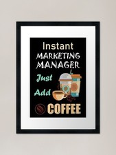 Listing image for Instant marketing manager just add Framed Wall Art Poster Canvas Print Picture
