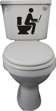 Listing image for BATHROOM BLOGGER STICKER, LAPTOP, Walls, Toilets, Ceramics, Glass, Vehicles, Fun