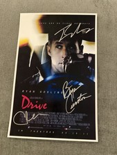 Listing image for DRIVE Signed Movie Poster – Ryan Gosling, Carey Mulligan, Bryan Cranston w/COA