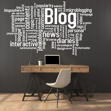 Listing image for Wall Vinyl Decal Quoute Motivation Blog Content Blogger Web Link (n1006)