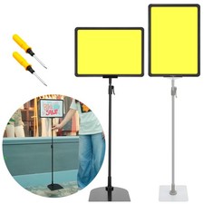 Listing image for Adjustable Sign Holder Heavy Duty Floor Standing Poster Stand for Retail Display
