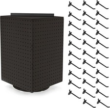 Listing image for Rotating Countertop Display with Peg Hooks Included, 14"x14"x20" Retail Display