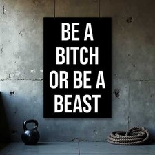 Listing image for Motivational Fitness Poster - Inspirational Wall Art for Gym Office
