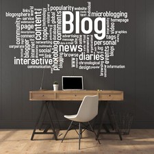 Listing image for Wall Vinyl Decal Quoute Motivation Blog Content Blogger Web Link (n1006)