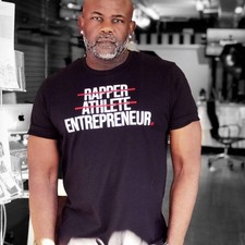 Listing image for ENTREPRENEUR (t-shirt) - tee graphic statement - Black White Grey Red