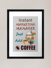 Listing image for Instant marketing manager just add Framed Wall Art Poster Canvas Print Picture