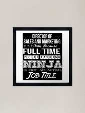 Listing image for Director Of Sales And Marketing Fra Framed Wall Art Poster Canvas Print Picture