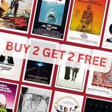 Listing image for 70S CLASSIC RETRO VINTAGE MOVIE POSTERS CINEMA FILM WALL ART POSTER A4 A3 A2