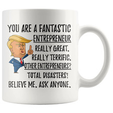 Listing image for Funny Fantastic Entrepreneur Coffee Mug, Entrepreneur Trump Gifts, Best Entrepre