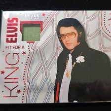 Listing image for Leaf 2021 Fit For A King Elvis Presley Memorabilia Serial Numbered Card FK-12