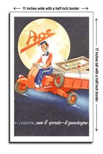 Listing image for 1948 Piaggio Ape Vespa Who Buys Them Doesn't Spend Them Earns Them.-11x17 Poster