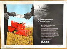 Listing image for 1968 CASE FARM TRACTORS vintage advertising poster A CASE MAN EARNS DOUBLE BONUS