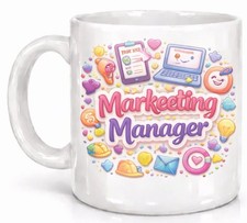 Listing image for Marketing Manager Mug Social Media Office Worker Appreciation Gift Mug