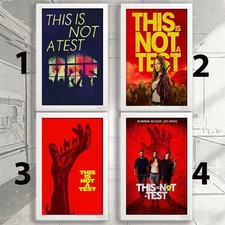 Listing image for This Is Not A Test Survival Horror Red Theme Movie Poster