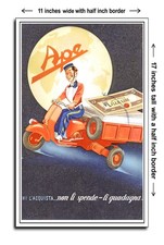 Listing image for 1948 Piaggio Ape Vespa Who Buys Them Doesn't Spend Them Earns Them.-11x17 Poster