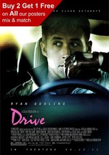 Listing image for Drive 2011 Movie Poster A5 A4 A3 A2 A1
