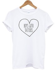 Listing image for Boys With Tattoos T Shirt Love Hipster Top Piercings Shop Apparel Blogger Tumblr