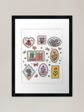 Listing image for petals & pages Framed Art Print Framed Wall Art Poster Canvas Print Picture