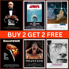 Listing image for 70S CLASSIC RETRO VINTAGE MOVIE POSTERS CINEMA FILM WALL ART POSTER A4 A3 A5