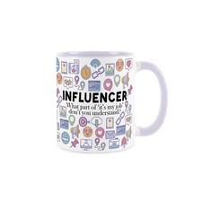 Listing image for Influencer Mug - Novelty Social Media & Online Marketing Lilac Ceramic Cup Gift