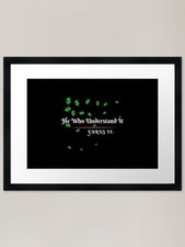 Listing image for He Who Understand It Earns It Money Framed Wall Art Poster Canvas Print Picture